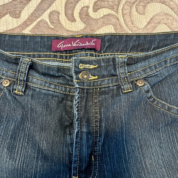 Gloria Vanderbilt Women's Dark Blue Bootcut Jeans – Size 14 – Comfortable & Flat - Picture 5 of 10